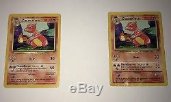 Cartes Pokemon Rares Charmeleon 24/102 & Charmander 46/102 5 Card Bundle