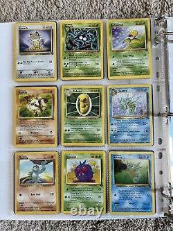 Cartes Pokemon Vintage Rare Collection Lot Reliure Holo Wotc 1999 Era Charizard