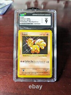 Cartes Pokémon de base Erreur de cartes Erreur Holo Rare CGC Noté et Authentifié