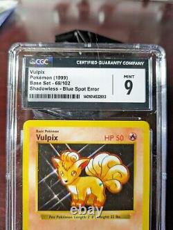 Cartes Pokémon de base Erreur de cartes Erreur Holo Rare CGC Noté et Authentifié