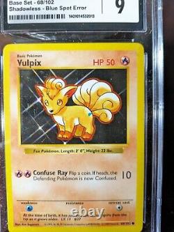 Cartes Pokémon de base Erreur de cartes Erreur Holo Rare CGC Noté et Authentifié