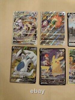 Cartes Tcg Pokemon Lot De 8 Tous Différents Promo, Plein Art, Ultra Rare, Gg