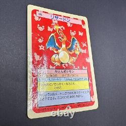 Charizard 006 Carte Pokemon japonaise Nintendo Topsun dos bleu 1995