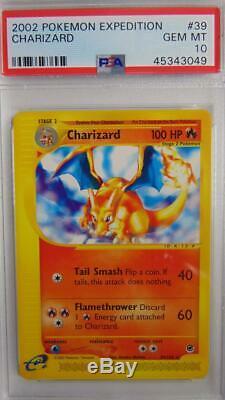 Charizard 39/165 Expedition Psa 10 Gem Mint Rare Carte Pokemon