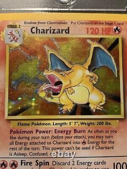 Charizard 4/102 Ensemble De Base Holo Rare Vintage 1999 Pokemon Card