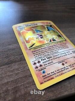 Charizard 4/102 Rare Holo Pokemon Card. La Base Est Prête. C'est Moi Qui L'ai Fait. Psa Possible