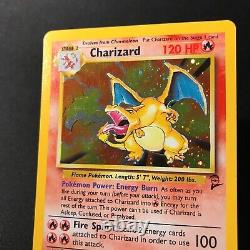 Charizard 4/130 Holo Rare Base Set 2 Pokemon Card Wotc