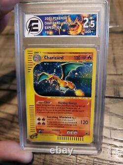 Charizard 6/165 Carte De Pokémon D'expédition Rare Holo Psa 2