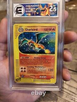 Charizard 6/165 Carte De Pokémon D'expédition Rare Holo Psa 2