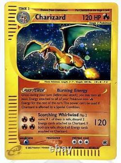 Charizard 6/165 Expedition Holo Rare Carte Pokemon Vintage eSeries 2002