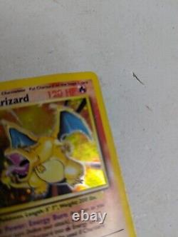 Charizard Base Set 4/102 Holo Rare Illimité Shadow Pokémon TCG Très Abîmé