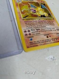 Charizard Base Set 4/102 Holo Rare Illimité Shadow Pokémon TCG Très Abîmé