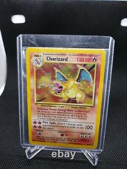 Charizard Base Set 4/102 Pokemon Card Unlimited Holo Foil Rare HP