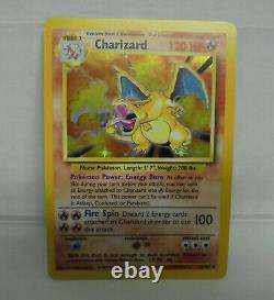 Charizard Base Set Unlimited Rare 1999 Holo Foil Pokemon Card 4/102 Carte #6