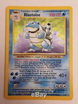 Charizard, Blastoise, Et Base Holographique De Vénusaur Set Pokemon Card Lot! Rare