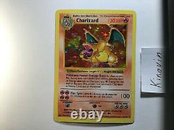 Charizard Ensemble De Base Sans Ombre 4/102 Rare Holo Foil Pokemon Card Wotc English