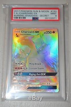 Charizard Gx 150/147 Hyper Rare Carte Pokemon Secret Psa Mga Charizard 11/108 Gem