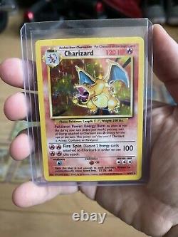 Charizard Holo Pokemon Unlimited Base + 12 Card Lot 1ère Édition Cartes Rare 1999