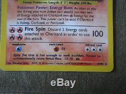 Charizard Original Pokemon Card 4/102 Rare Original Owner 1999