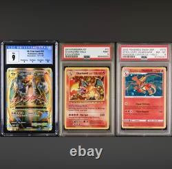 Charizard PSA, CGC Pokémon XY Evolutions #11, #101, SWSH #075 SP. Livraison CARTES