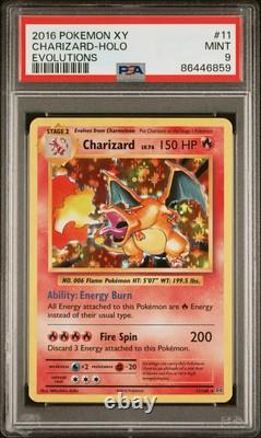 Charizard PSA, CGC Pokémon XY Evolutions #11, #101, SWSH #075 SP. Livraison CARTES
