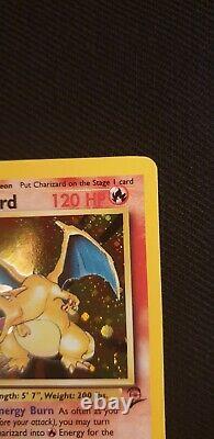 Charizard Pokemon Card Base Set 2 Holo Shiny Foil 4/130 Potentiel Psa