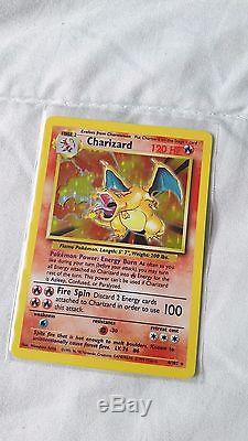 Charizard Pokemon Card Original Base Set 4/102 Rare Holo Excellent Condition
