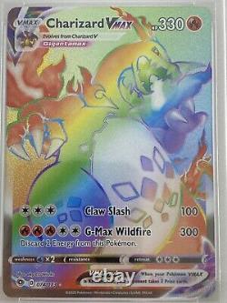 Charizard Rainbow Vmax Psa 10 Champions Path 074/073 Secret Rare Pokemon Carte