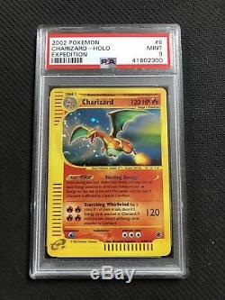 Charizard Rare Holo Carte Pokémon 2002 6/165 Expedition Set Psa 9 Mint # 41802300