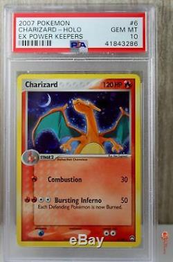 Charizard Rare Holo Carte Pokémon 2007 6/108 Gardiens Du Pouvoir Set Psa 10 Gem Mint