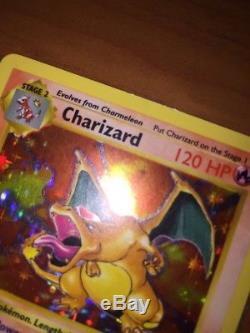 Charizard Sans Ombre 4/102 Holo Rare Base Set Carte De Collection Pokemon Ex