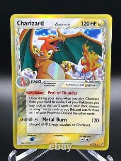 Charizard (espèce Delta) Gardiens Du Cristal Holo Rare 4/100 Pokemon Card