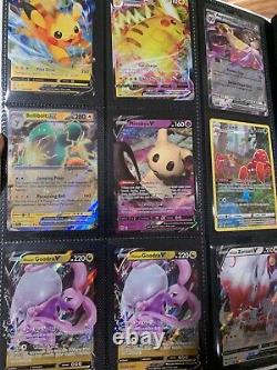 Classeur Pokemon TCG rempli de 45 cartes rares