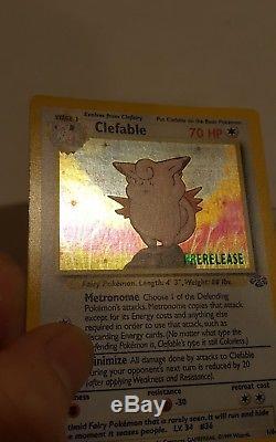 Clefable 1/64 Prerelease Jungle Set Promo Holo Rare Collectible Pokemon Card