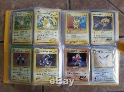 Collection Vintage Rare Carte Pokemon Holo Japonais Lot Avec Binder
