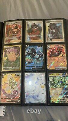 Collection de classeurs de cartes Pokémon, bonne qualité, avec des cartes rares de différents ensembles