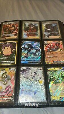 Collection de classeurs de cartes Pokémon, bonne qualité, avec des cartes rares de différents ensembles