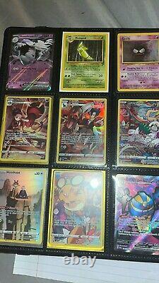 Collection de classeurs de cartes Pokémon, bonne qualité, avec des cartes rares de différents ensembles