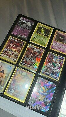 Collection de classeurs de cartes Pokémon, bonne qualité, avec des cartes rares de différents ensembles