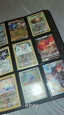 Collection de classeurs de cartes Pokémon, bonne qualité, avec des cartes rares de différents ensembles