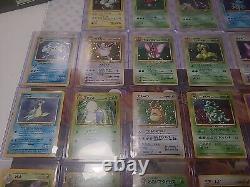 Collection rare de cartes Pokemon Vintage Lot de Wizards Of The Coast HOLOS 29x DMGd