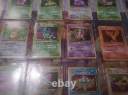 Collection rare de cartes Pokemon Vintage Lot de Wizards Of The Coast HOLOS 29x DMGd