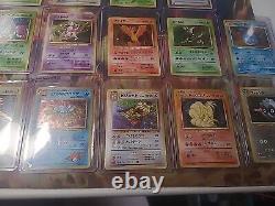 Collection rare de cartes Pokemon Vintage Lot de Wizards Of The Coast HOLOS 29x DMGd