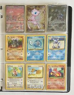 Collection rare de cartes Pokémon Vtg Lot de 180 cartes avec Holos / Rev Holos & Binder