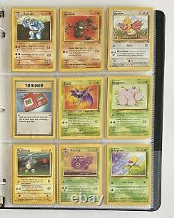 Collection rare de cartes Pokémon Vtg Lot de 180 cartes avec Holos / Rev Holos & Binder