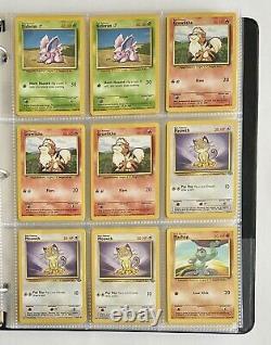 Collection rare de cartes Pokémon Vtg Lot de 180 cartes avec Holos / Rev Holos & Binder