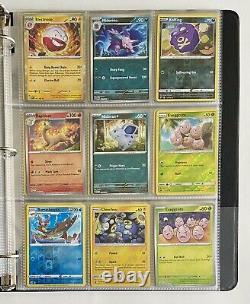 Collection rare de cartes Pokémon Vtg Lot de 180 cartes avec Holos / Rev Holos & Binder