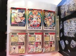 Complet 153 Dossiers Carddass Pokemon 1997 Cartes Bandai Ken Sugimori Ultra Rare