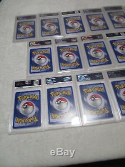 Complet Psa 9 Mint Neo Genesis 1ère Édition Holo Rare Pokemon Cartes 1-19 B40