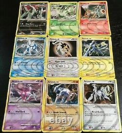 Complete Arceus 9 Jeu De Cartes Ar1-ar9 Holo Rare Ripple Foil Pokemon Platinum Lp